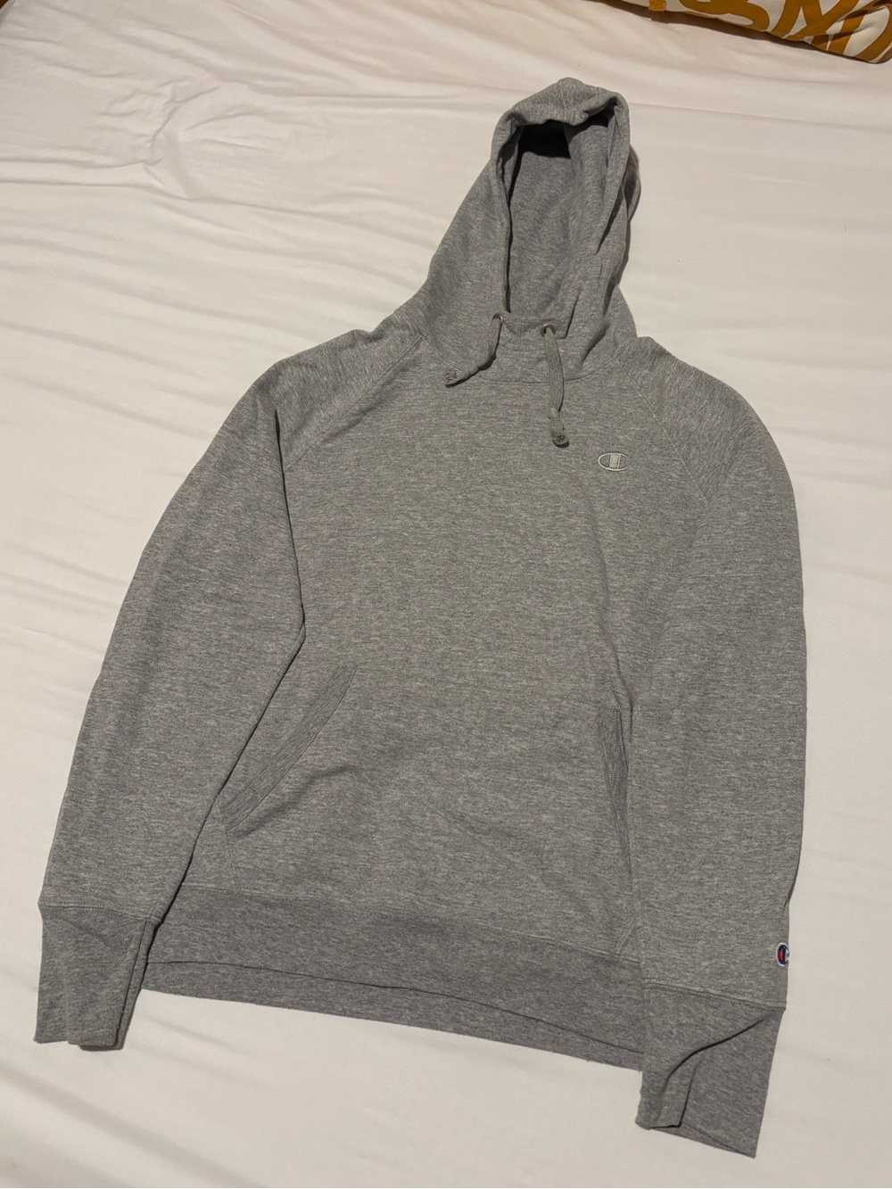 Champion Gray Pullover Hoodie with Subtle Logo